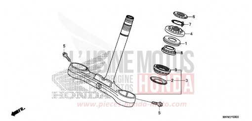 TIGE DE DIRECTION CBR650RAK de 2019